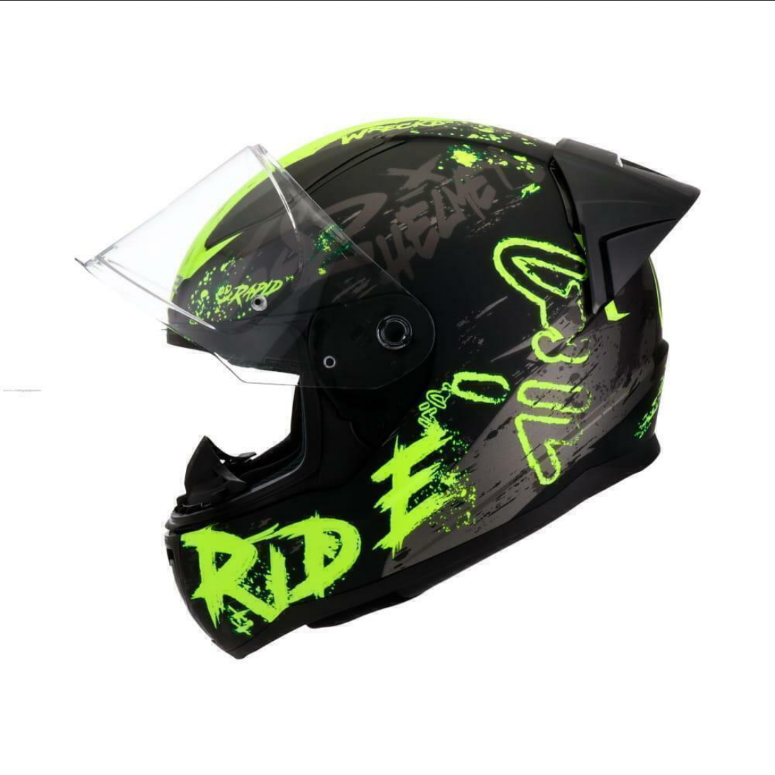 Casco Integral Ls2 Rapid 2 Naugthy Negro/ Hivis Mate