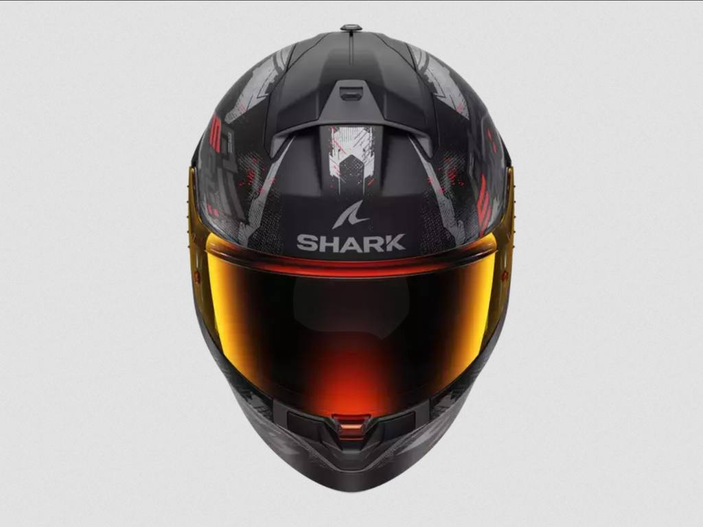 Casco Integral de Moto Shark Ridill 2 Molokai Negro/ Rojo