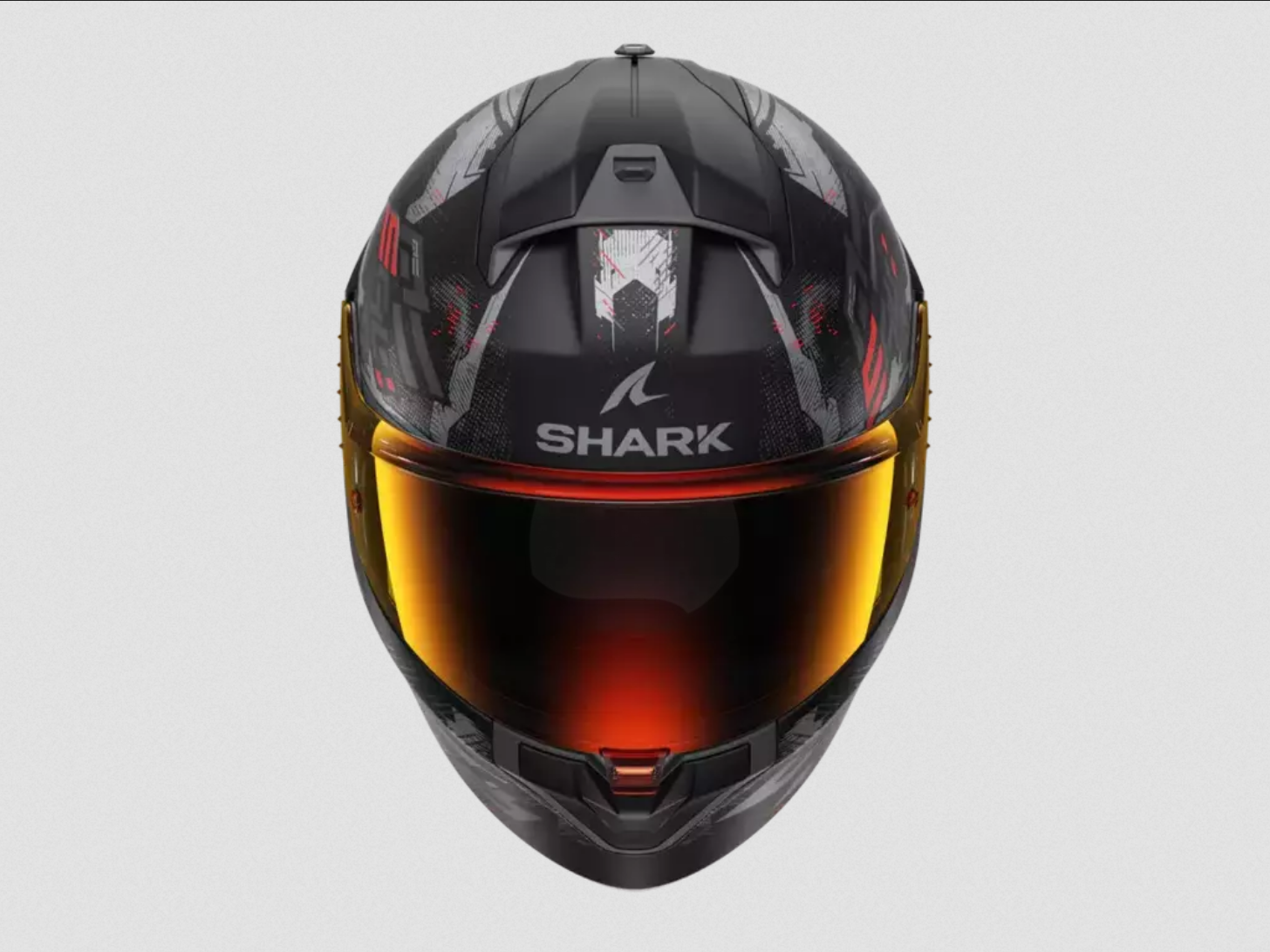Casco Integral de Moto Shark Ridill 2 Molokai Negro/ Rojo