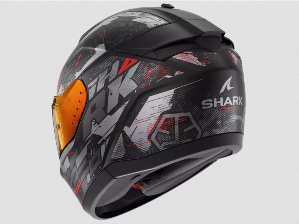 Casco Integral de Moto Shark Ridill 2 Molokai Negro/ Rojo