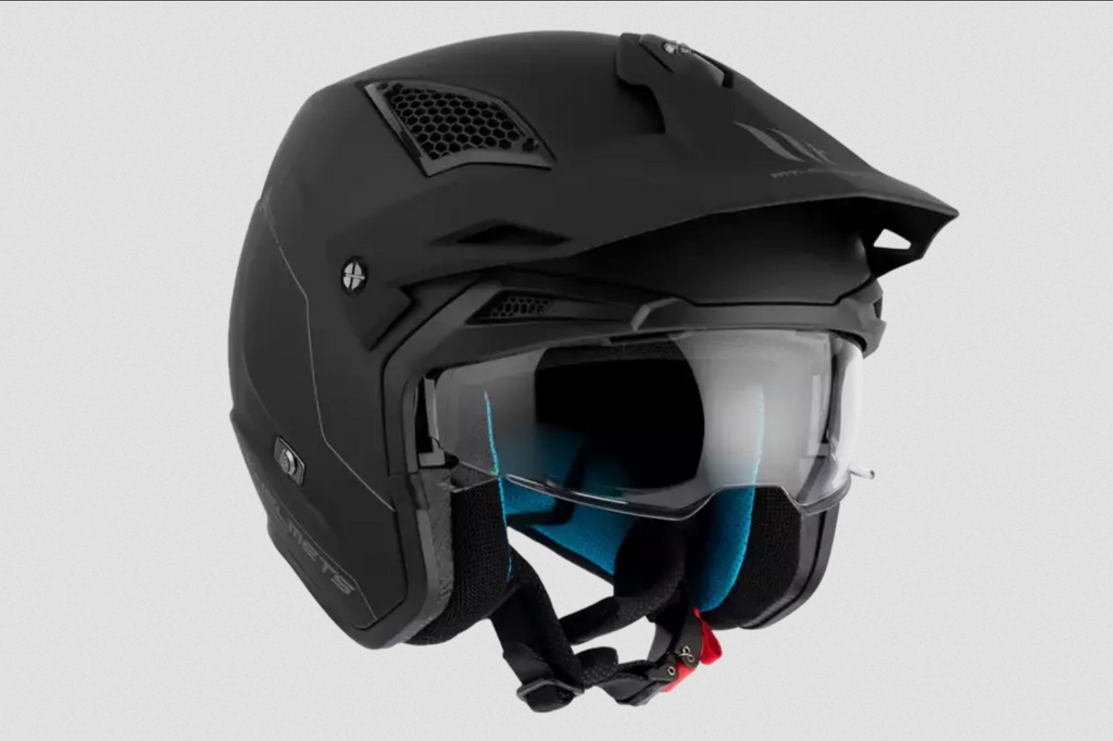 Casco Jet de Moto MT Helmets District Solid A1 Mate