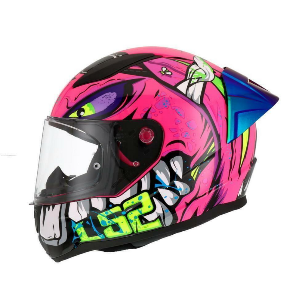Casco De Moto Ls2 Ff353 Rapid 2 Bapass Rosa/ Verde