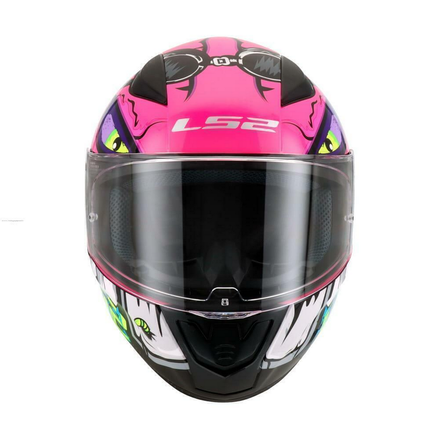 Casco De Moto Ls2 Ff353 Rapid 2 Bapass Rosa/ Verde