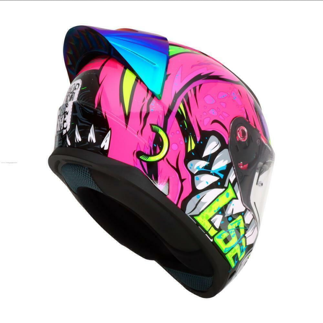 Casco De Moto Ls2 Ff353 Rapid 2 Bapass Rosa/ Verde