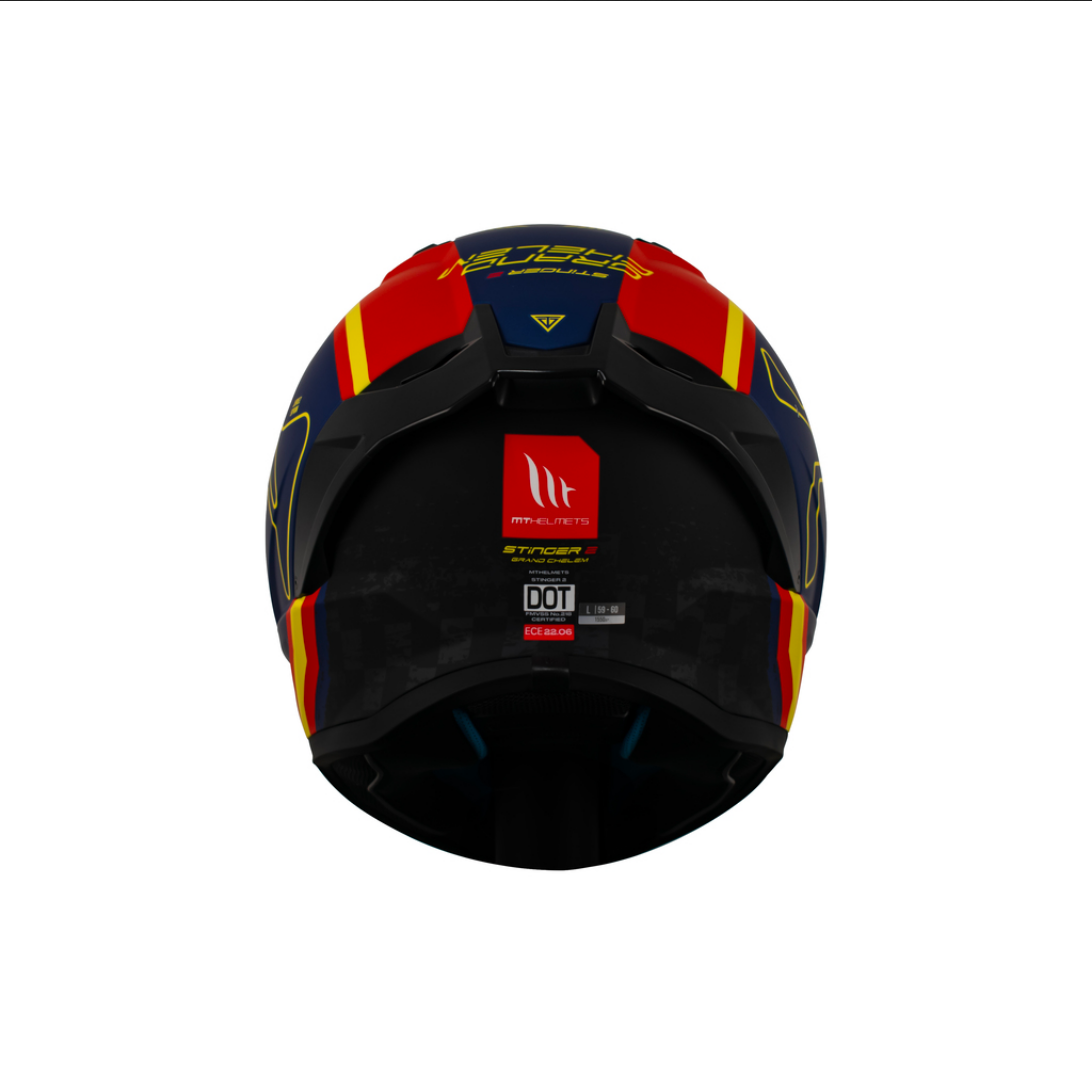 Casco Moto Mt Helmets Stinger 2 Grand Chelem España Ece2206