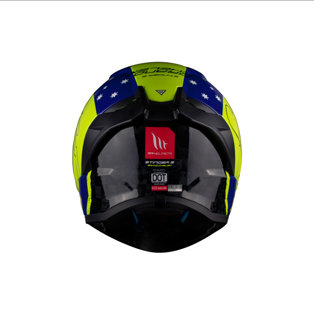 Casco Moto Mt Helmet Stinger2 Grand Chelem Australia Ece2206