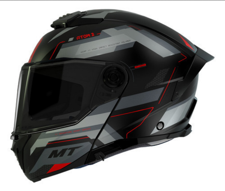 Casco Abatible Para Moto Mt Helmets Atom 2 Bast D5 Dot Ece