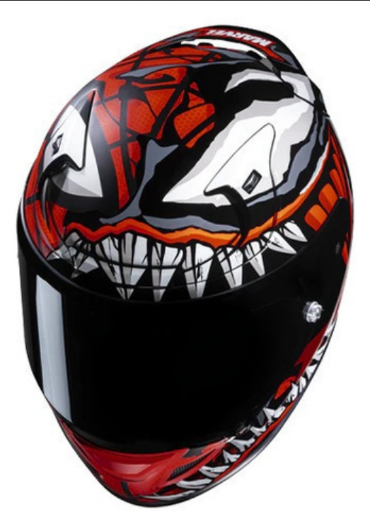 Casco Moto Hjc Rpha 12 Venom Marvel Pista Edición Especia