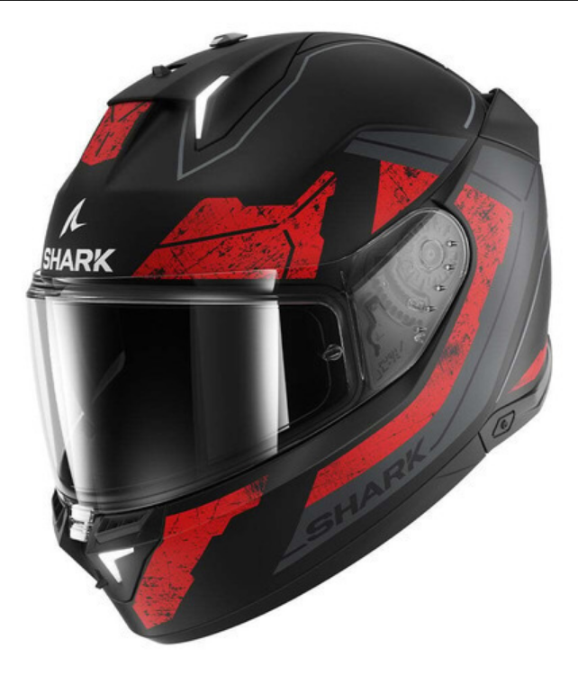 Casco Para Moto Shark Skwal I3 Rhad Kur Negro/ Rojo
