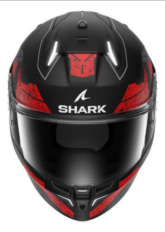 Casco Para Moto Shark Skwal I3 Rhad Kur Negro/ Rojo