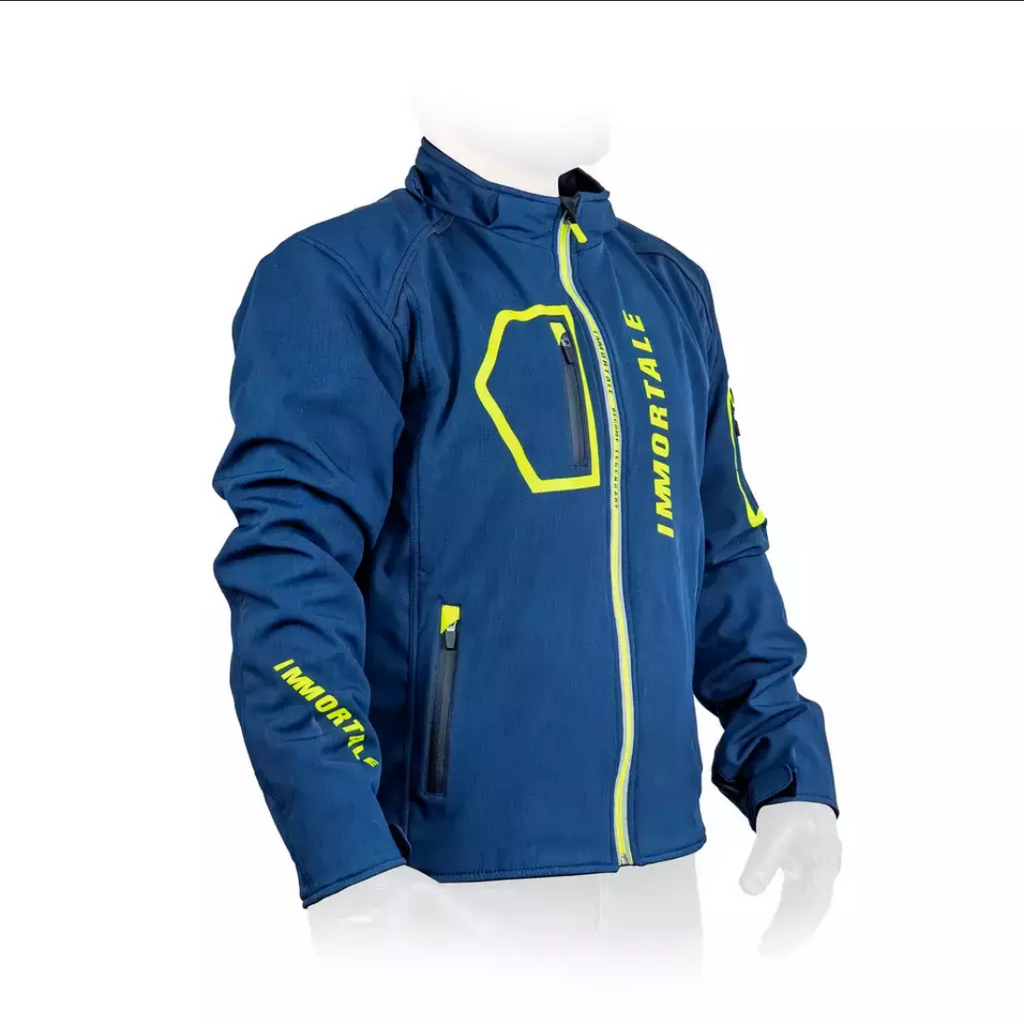 Chamarra Para Moto Immortale Lumion Azul/ Hivis