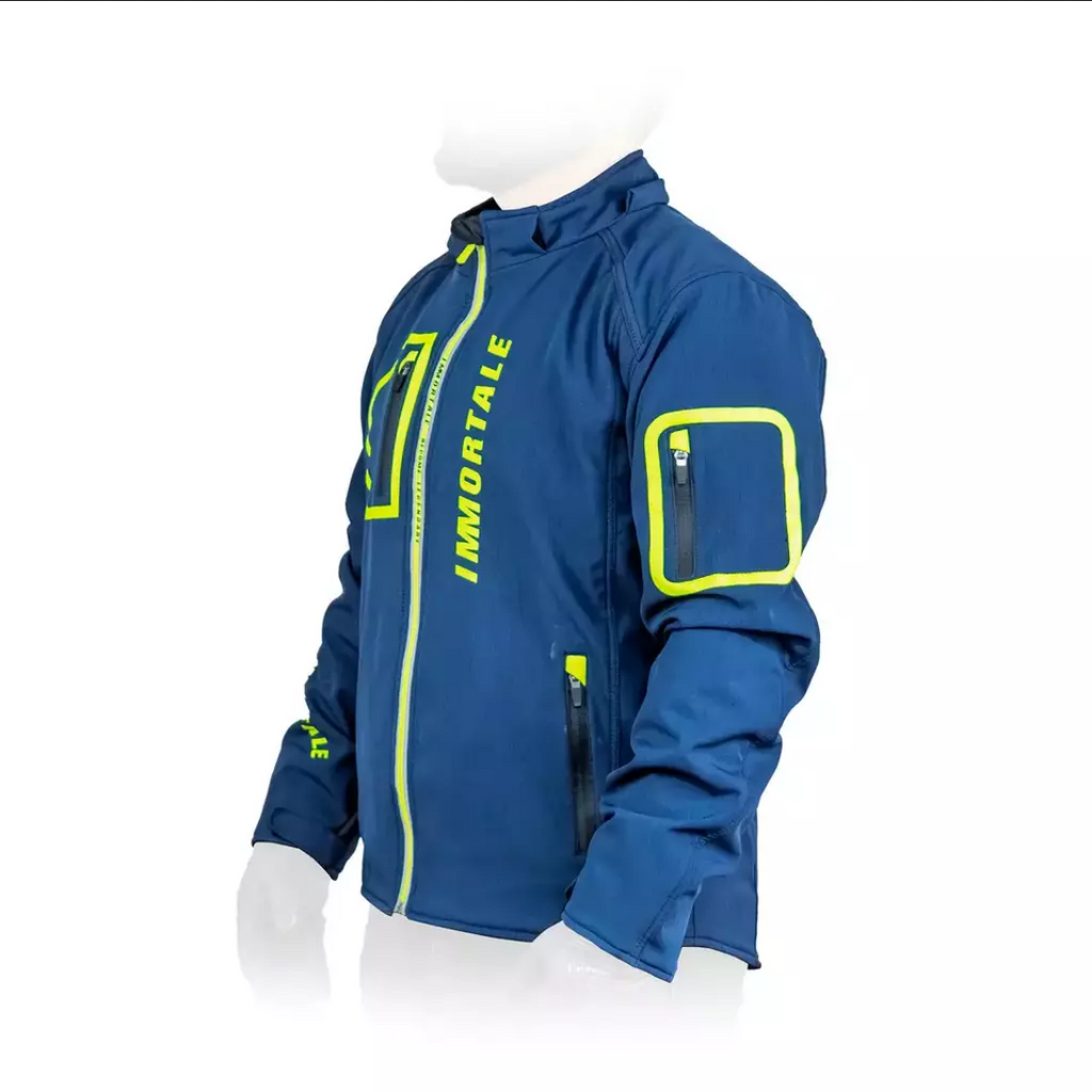 Chamarra Para Moto Immortale Lumion Azul/ Hivis