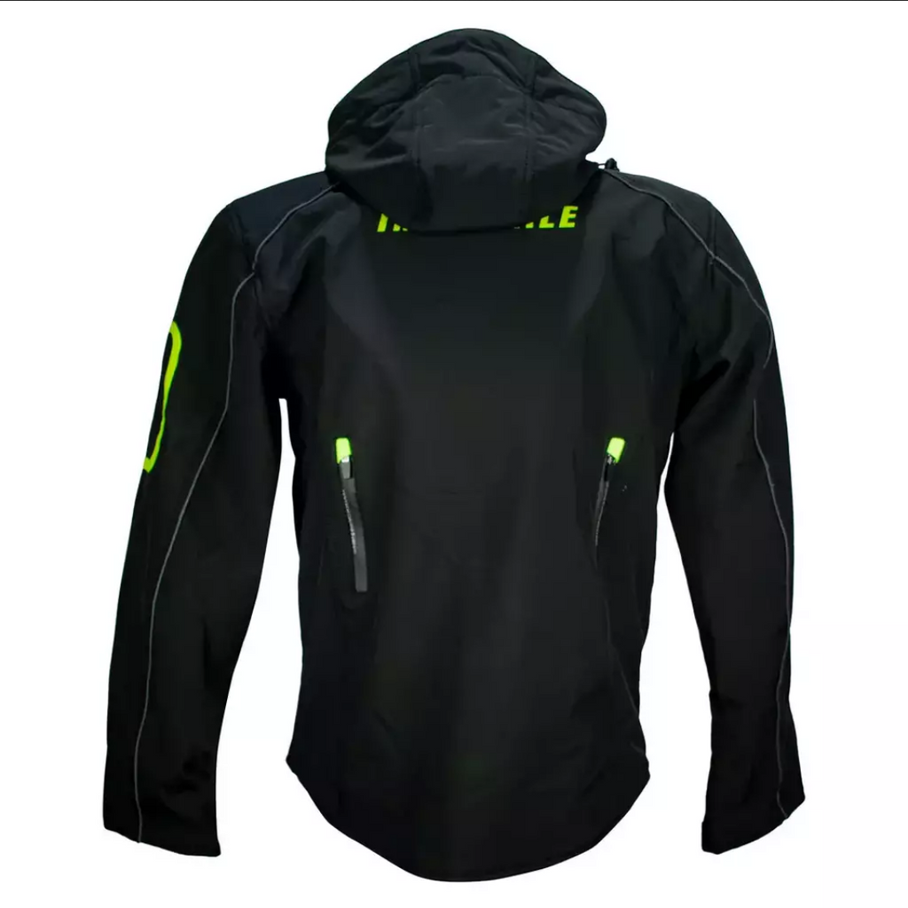 Chamarra Para Moto Immortale Lumion Negro / Hivis