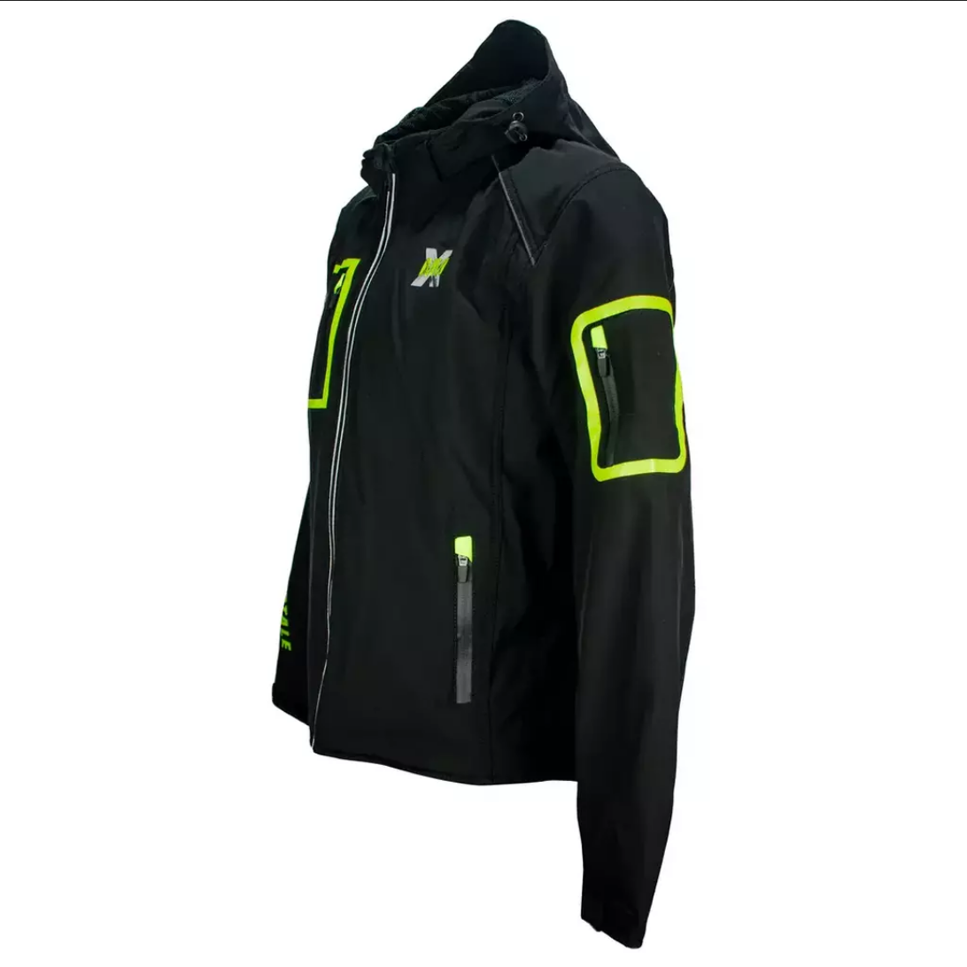 Chamarra Para Moto Immortale Lumion Negro / Hivis