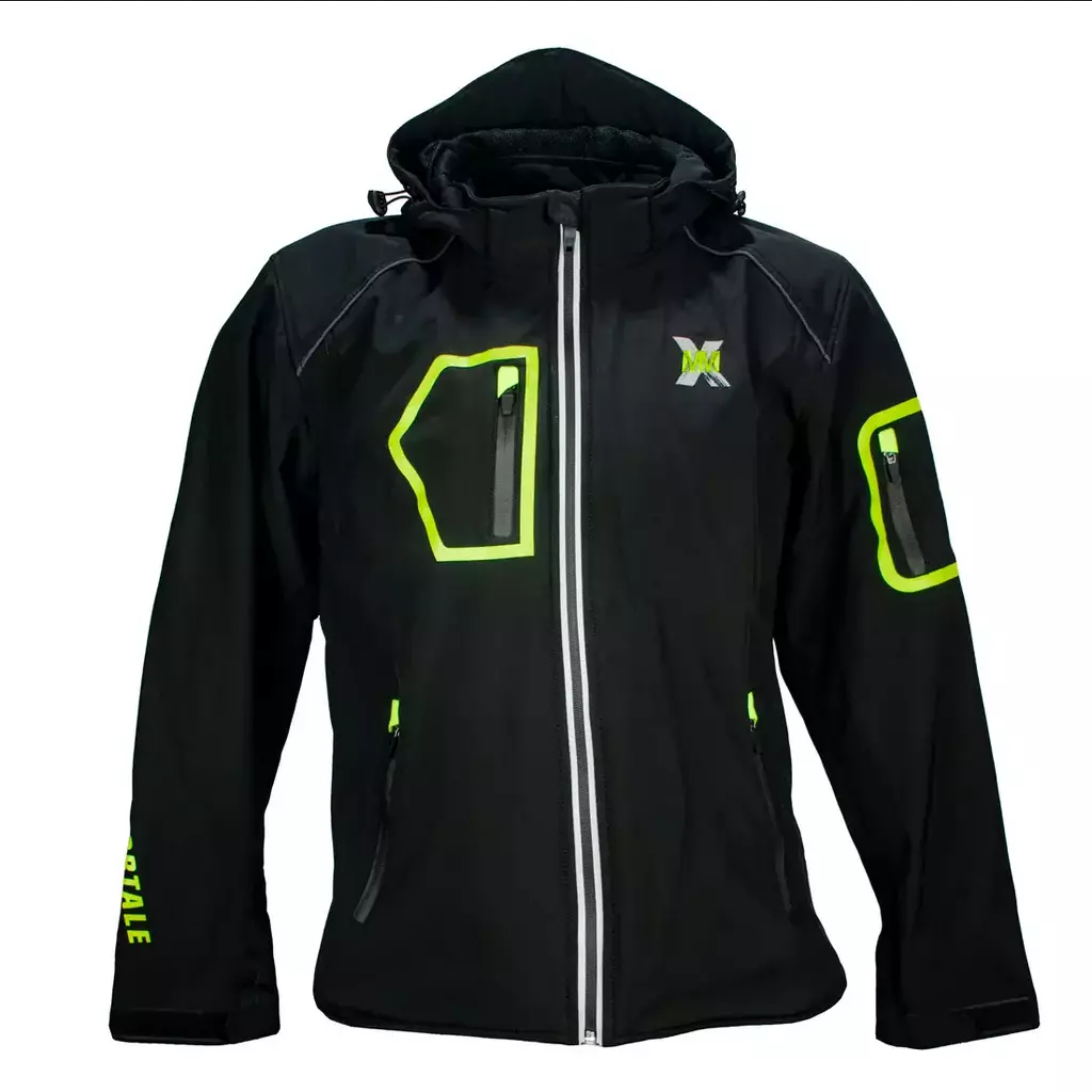 Chamarra Para Moto Immortale Lumion Negro / Hivis