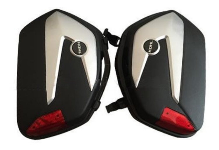 Maletas Laterales Kohl Para Moto Universales Con Bases 22 Lt