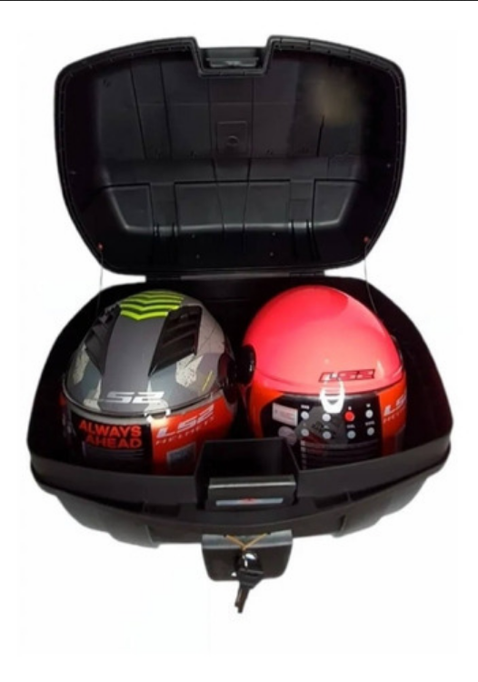 Maletero Para Moto Motoneta Alessia Cja-010 Negro 42l