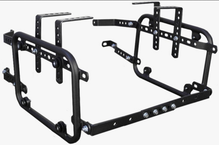 Maletas Moto Universales Plata Aluminio Con Bases De Regalo