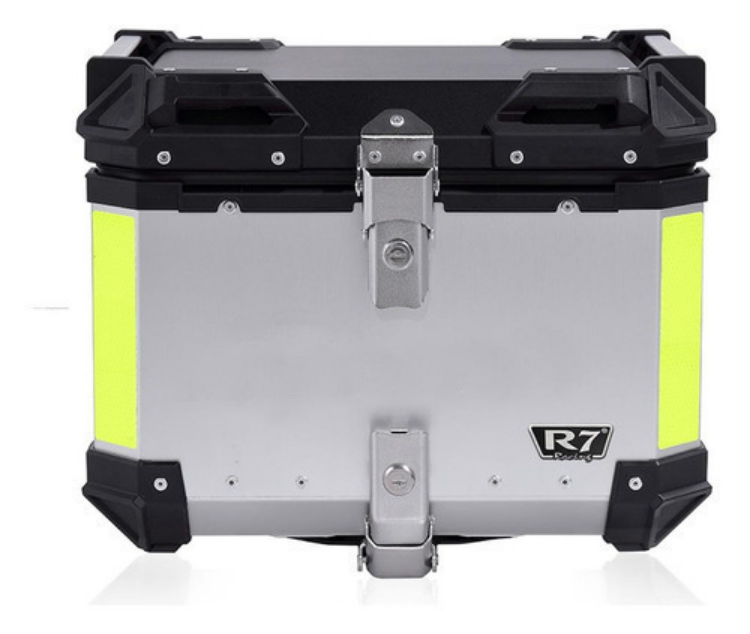 Maletero Trasero Para Moto R7 De Aluminio Plata 45lts