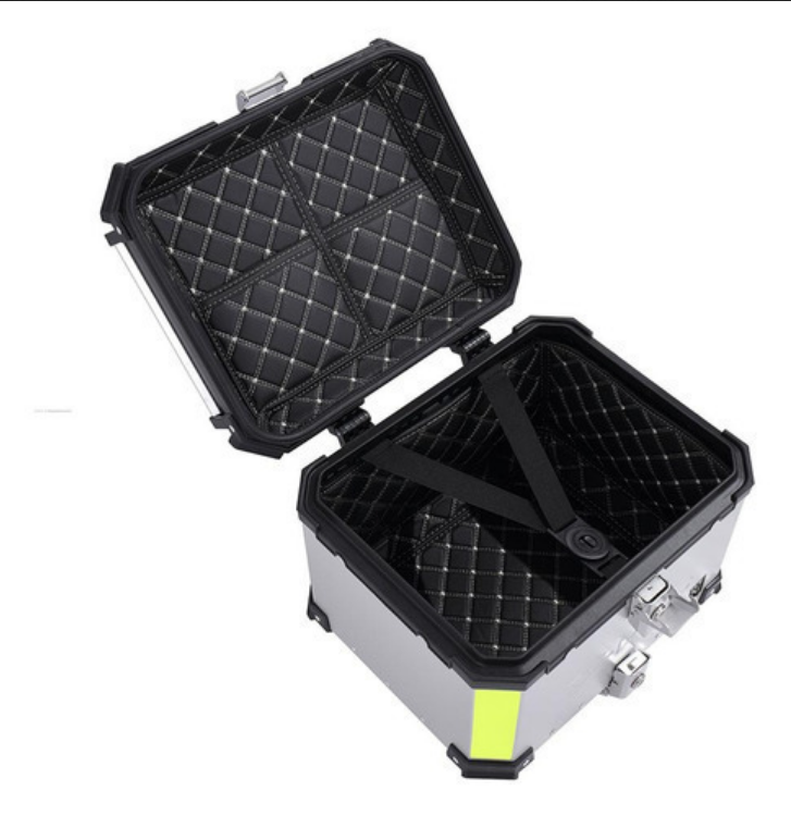 Maletero Trasero Para Moto R7 De Aluminio Plata 45lts