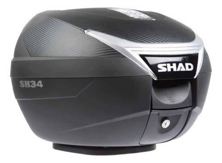 Maleta Trasera Shad Pulsar Sh 34 Top Case Color Negro