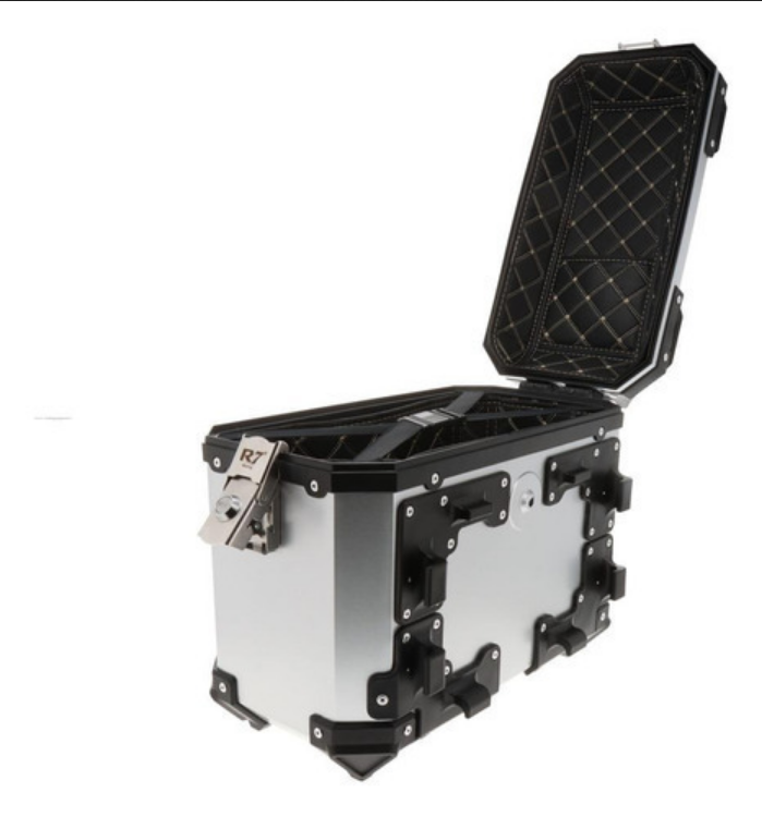 Maletas Laterales Para Moto R7 V-33 Plata Aluminio 28lt