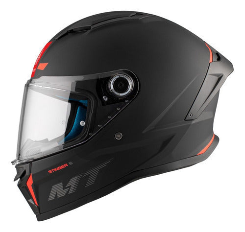Casco Para Moto Mt Helmets Negro Mate