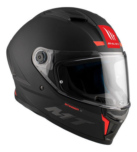 Casco Para Moto Mt Helmets Negro Mate