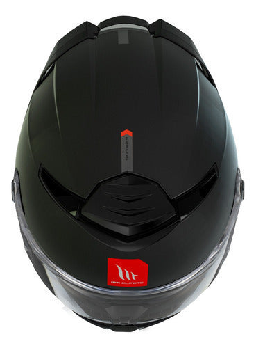 Casco Mt Helmets  Negro Mate Moto Dot