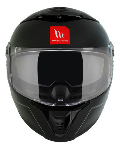 Casco Mt Helmets  Negro Mate Moto Dot