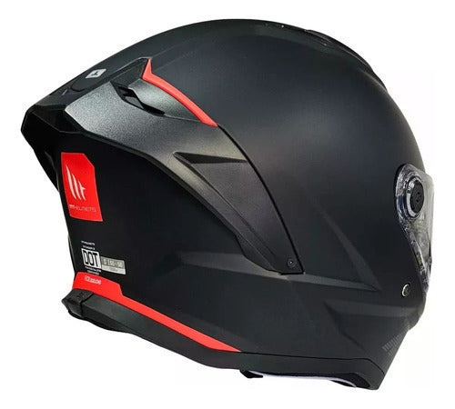 Casco Para Moto Mt Helmets Negro Mate