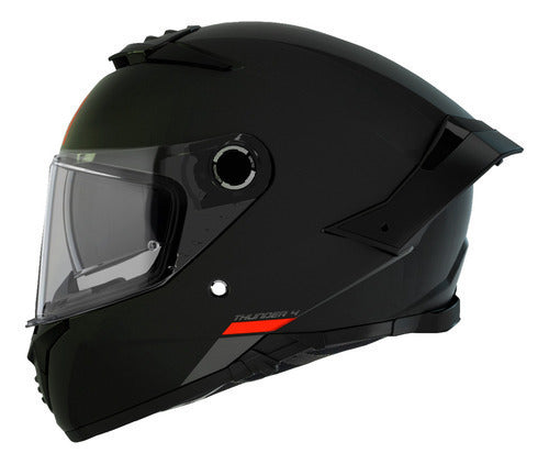 Casco Mt Helmets  Negro Mate Moto Dot